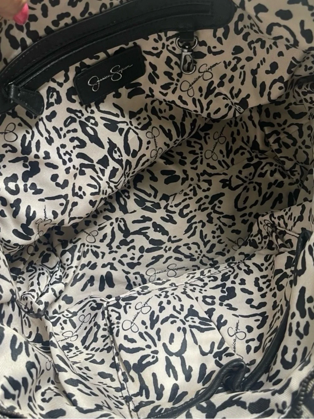 Jessica Simpson Tribal Tapestry Tote Bag Boho Aztec Crossbody Convertible Purse